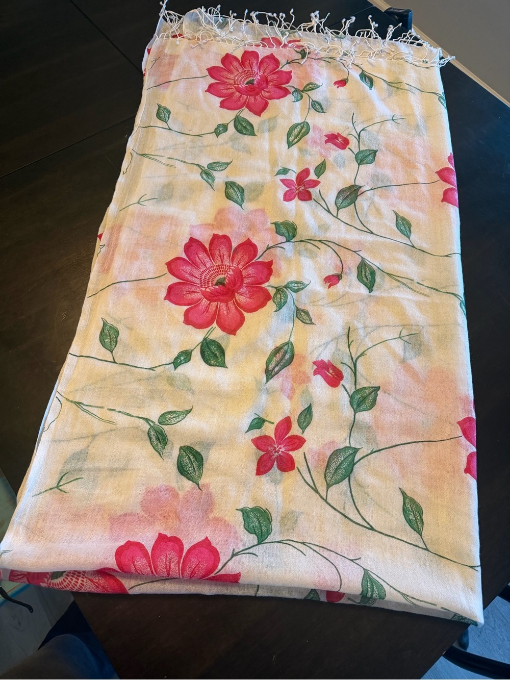 Ritikas Original Collection Handwoven 100% Wool Floral Scarf Shawl Wrap 46x78